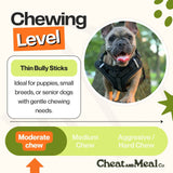 Thin Bully Sticks - 6” (25 Count)